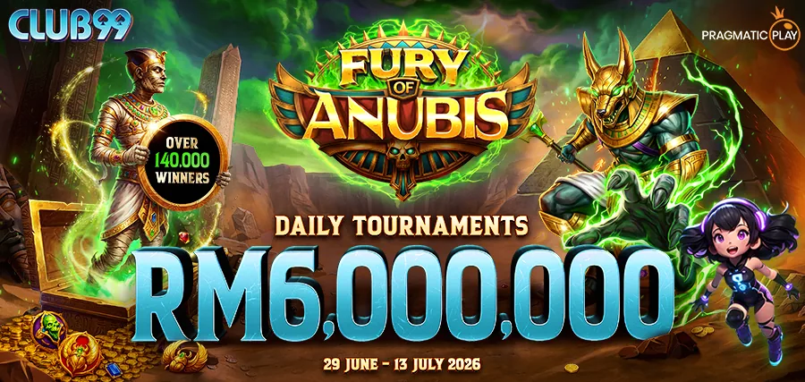 Pragmatic Play Fury of Anubis tournament, RM6,000,000 prize pool