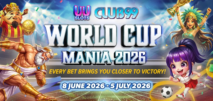 UU Slots World Cup Mania 2026 promotion, 8 June to 5 July